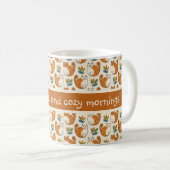 Mug Coffee Cats and Cozy Mornings Naive Art Style (Devant droit)