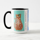 Mug Coffee Cats Whimsical Art (Gauche)