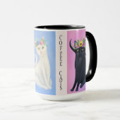 Mug Coffee Cats Whimsical Art (Devant droit)