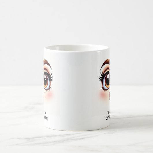 Mug Coffee & Compliments, Fabulous Eyes Funny Face (Centre)