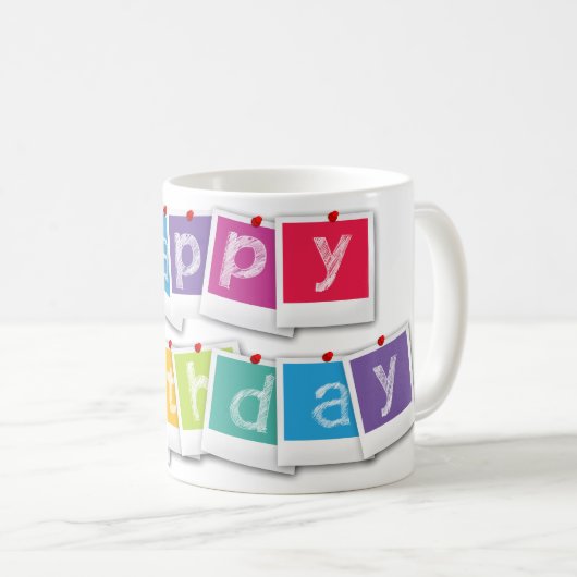 Mug Coffee Cup Bonne fête d'anniversaire (Devant droit)