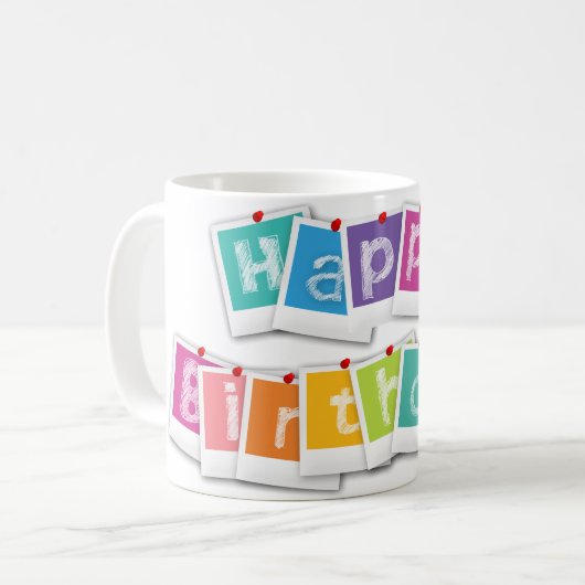 Mug Coffee Cup Bonne fête d'anniversaire (Devant gauche)