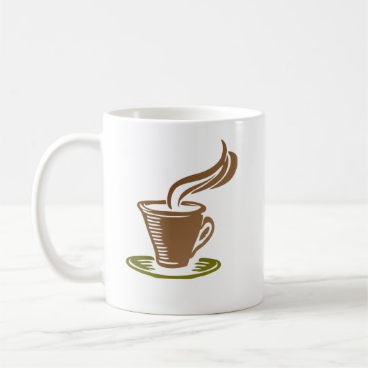 Mug Coffee Cup with Coffee Cup Design (Gauche)