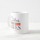 Mug Coffee Cures Jesus Saves Personnalisé (Devant gauche)