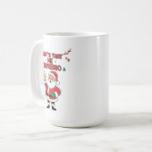 Mug Coffee de Noël dit sur un design de coupe de Festi (Devant gauche)