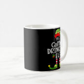 Mug Coffee Drinking Christmas Elf Matching Pajama X-ma (Devant droit)