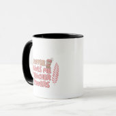 Mug Coffee Gives Me Teacher Powers Retro Bubble Typogr (Devant gauche)