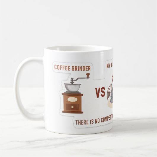 Mug Coffee Grinder vs My Frenchie (Gauche)