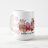 Mug Coffee is My Love Language Couple Mr and Mrs Funky (Devant gauche)