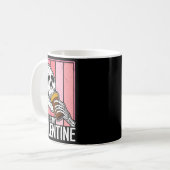 Mug Coffee Is My Valentine Skeleton Skull Valentines D (Devant gauche)