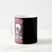 Mug Coffee Is My Valentine Skeleton Valentine Funny Co (Devant gauche)