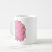 Mug Coffee Letter A: Monogram Initial  (Devant gauche)