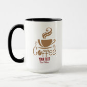 Mug Coffee Lover Design – Minimal Coffee Cup Graphic (Gauche)