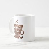 Mug Coffee Make Brain Work Gooder Lundi, Motivation (Devant gauche)