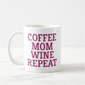 Mug Coffee Maman Vin Répéter. (Gauche)