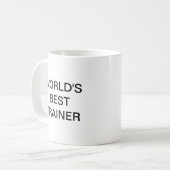 Mug Coffee Mug, le meilleur entraîneur du monde (Devant gauche)