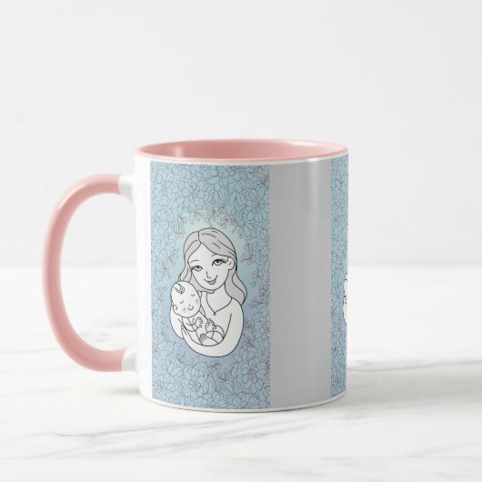 Mug Coffee Mug,mom and son (Gauche)