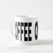Mug COFFEE ON CALL Typography Funny Humor (Devant gauche)