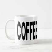 Mug COFFEE ON CALL Typography Funny Humor (Gauche)