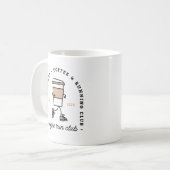 Mug Coffee run club funny running lovers aesthetic (Devant gauche)