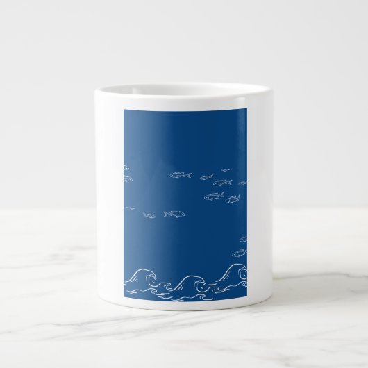 Mug coffee sample océan &fiche extra grote beker (Voorkant)