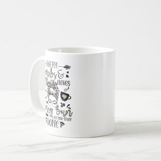 Mug Coffee Scrubs Gants En Caoutchouc Messy Bun Obteni (Devant gauche)