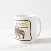 Mug Coffee Sign, ajouter un nom (Devant droit)