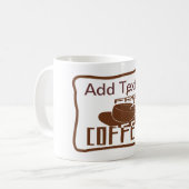 Mug Coffee Sign, ajouter un nom (Devant gauche)