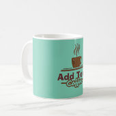 Mug Coffee Sign, ajouter un nom (Devant gauche)