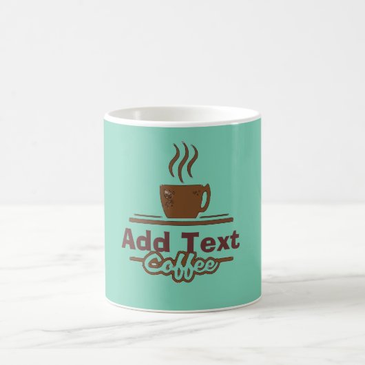 Mug Coffee Sign, ajouter un nom (Centre)