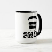 Mug Coffee snob drôle de citation pour maman amateur d (Devant droit)