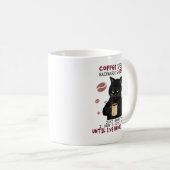 Mug Coffee Spelled Backwards Is Eeffoc Funny Cats (Devant droit)