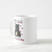 Mug Coffee Spelled Backwards Is Eeffoc Funny Cats (Devant gauche)