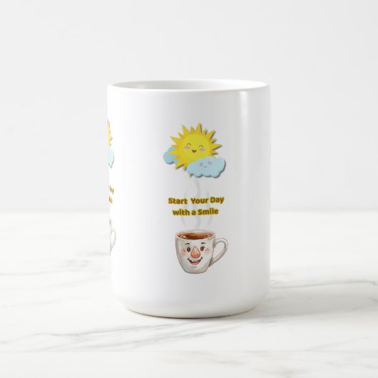Mug Coffee Time – Cute Smiling Cup (Centre)