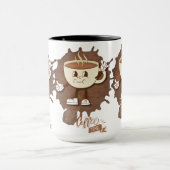 Mug **Coffee Time – Cute Smiling Cup Steam  (Centre)