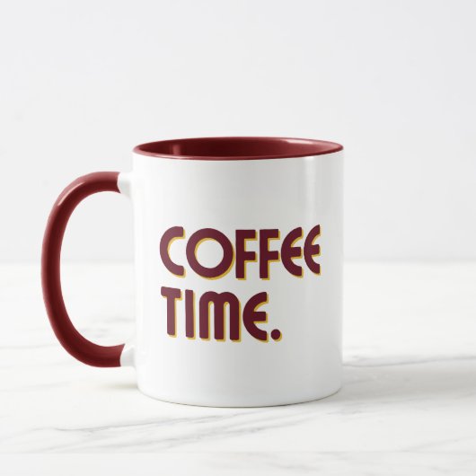 Mug Coffee Time | Simple Minimalist Everyday Coffee (Gauche)