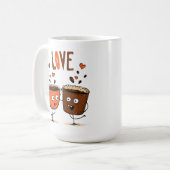 Mug Coffee Vibes Minimum Latte Art (Devant gauche)