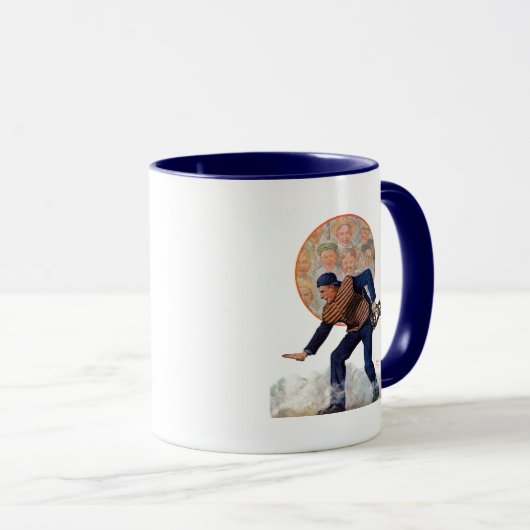 Mug Coffre-fort à la plaque (Devant droit)