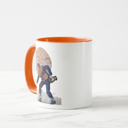 Mug Coffre-fort au plat (Devant gauche)