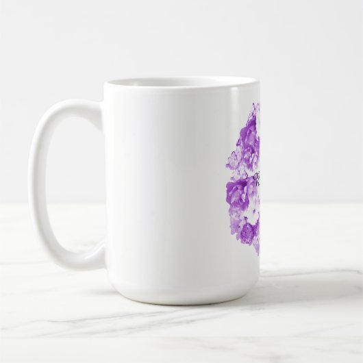 Mug Coffret de femme de chambre violet en couronne mon (Gauche)