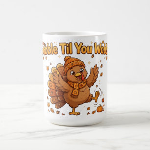 Mug Coffret de Thanksgiving « Gobble Til You Wobble »