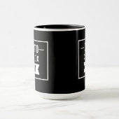 Mug Cogito ergo sum - Latin phrase -noir (Centre)