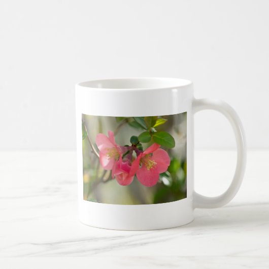 Mug Cognassier à Fleurs Roses Glow (Droite)