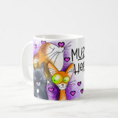 Mug cogner dans les mains dans ses pattes (Devant gauche)