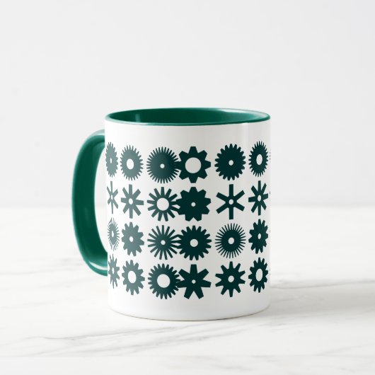 Mug Cogs - Chasseur vert (Devant gauche)