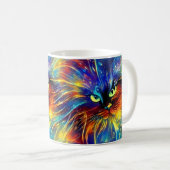 Mug Cohésif Abstrait Exquis Cat Splashes Simples (Devant droit)