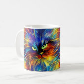 Mug Cohésif Abstrait Exquis Cat Splashes Simples (Devant gauche)