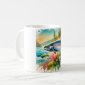 Mug Coho salmon 180724AREF119 - Watercolor (Devant gauche)