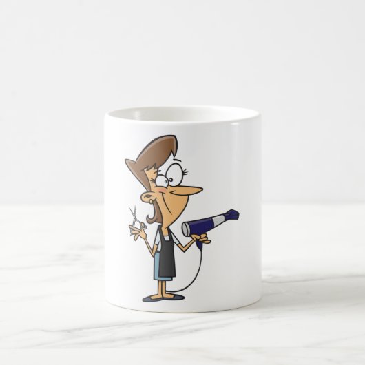 Mug Coiffeur au travail (Centre)