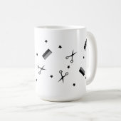 Mug Coiffeur Citation drôle Coiffeur Etoiles Cool (Devant droit)